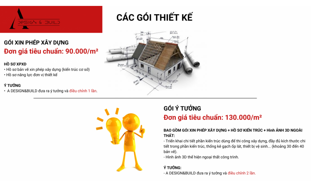 Báo giá thiết kế